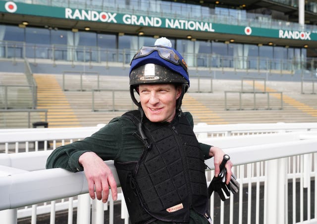 Amateur rider David Maxwell at Aintree 