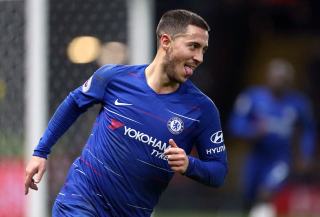 Eden Hazard scored twice for Chelsea in a 2-1 win at Watford