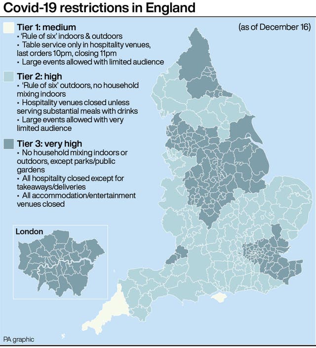 Covid-19 restrictions in England