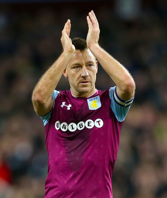 Aston Villa’s John Terry has a shot at re-joining the Premier league (Nigel French/PA)