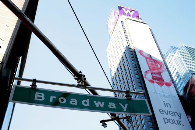 A Broadway sign (Andrew Parsons/PA)