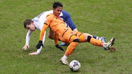 Hull City’s Fabio Carvalho (right) and Preston North End’s Mads Frokjaer-Jensen battle for the ball during the Sky Bet Championship match at Deepdale Stadium, Preston. Picture date: Saturday March 2, 2024.