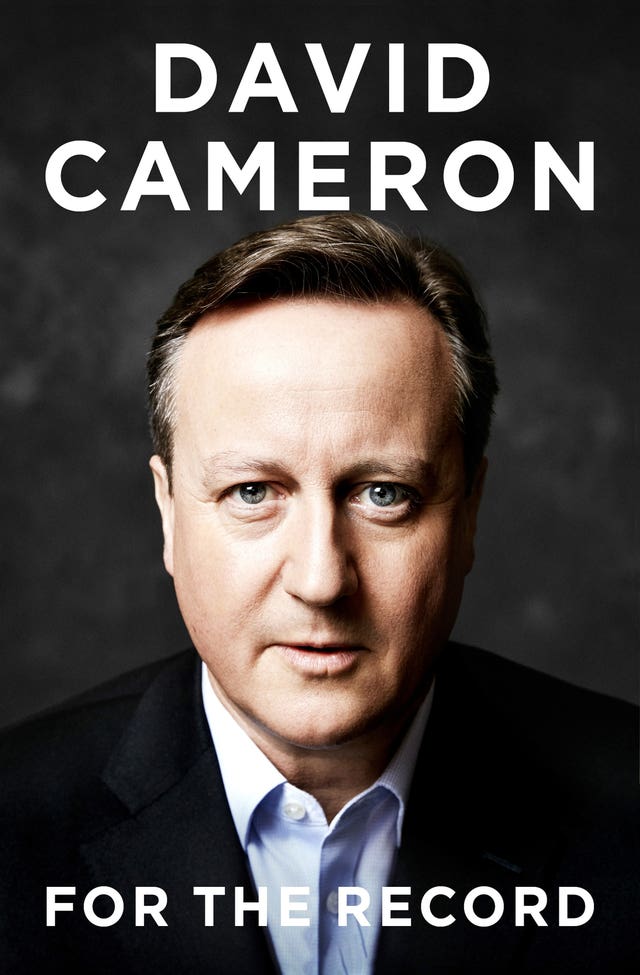 David Cameron autobiography