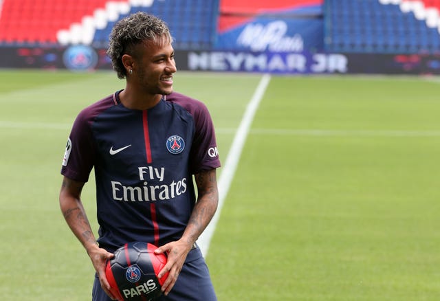 Neymar was unveiled as a Paris Saint-Germain player in the summer of 2017.