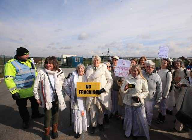 Anti-fracking protest