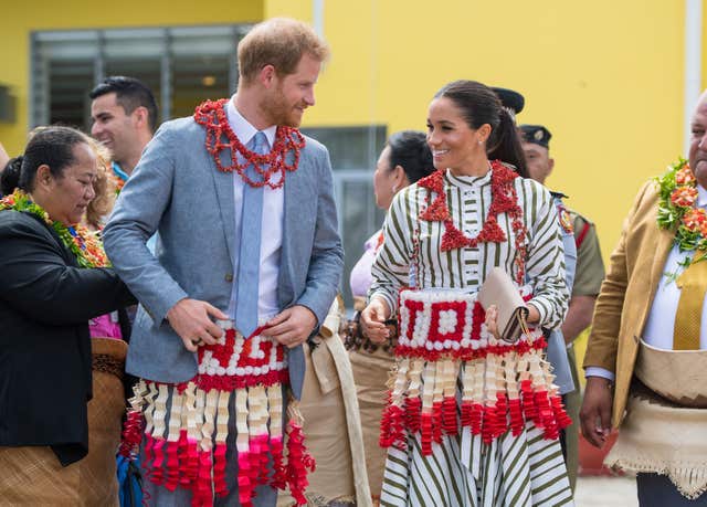 Harry and Meghan in Tonga