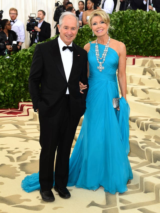 Christine and Stephen Schwarzman (Ian West/PA)