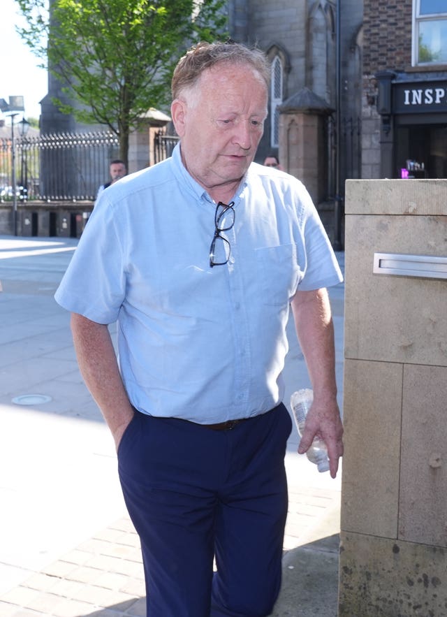 Anthony McGinn arrives at Monaghan Circuit Criminal Court 