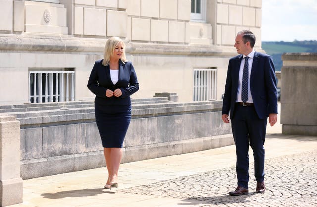Michelle O'Neill and Paul Givan