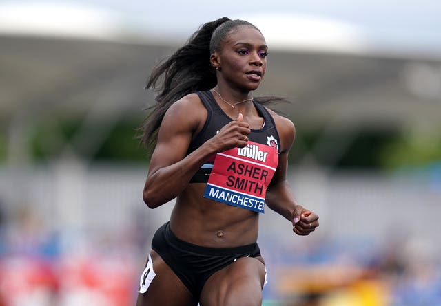 Dina Asher-Smith in action