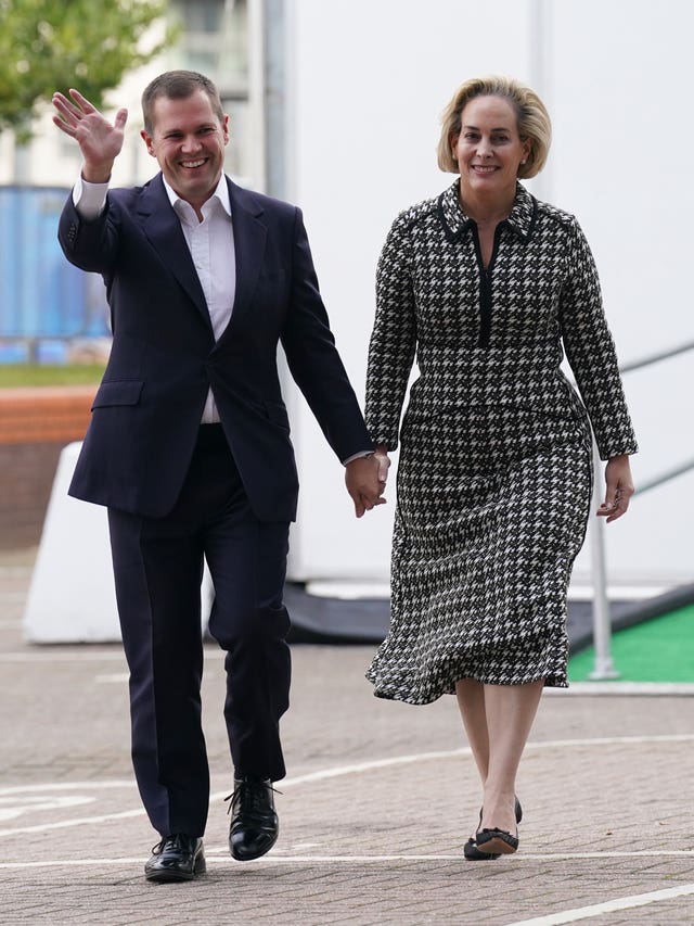 Robert Jenrick with his wife Michal Berkner