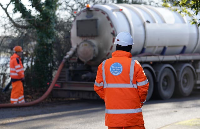 A Thames Water tanker 