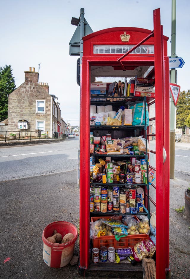 Phone box larder