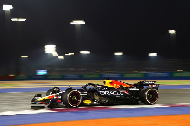 Max Verstappen in action in Qatar 