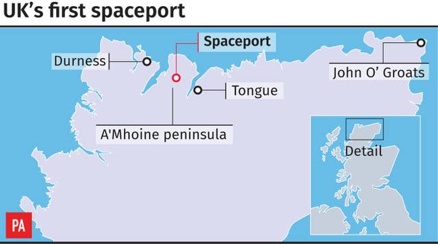 Vertical rocket and satellite launches are planned from the A’Mhoine peninsula in Sutherland