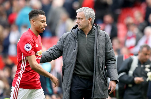 Lingard has hailed the faith shown in him by United boss Jose Mourinho (right)