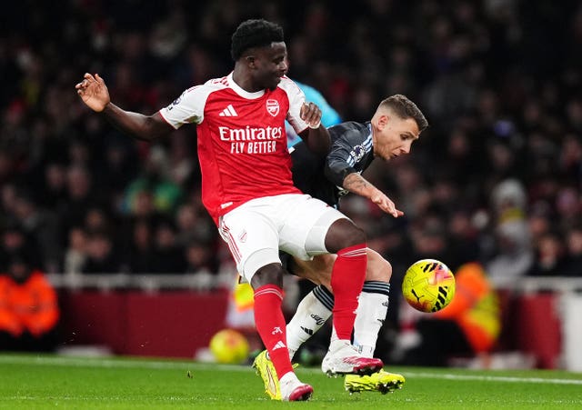 Arsenal's Bukayo Saka 