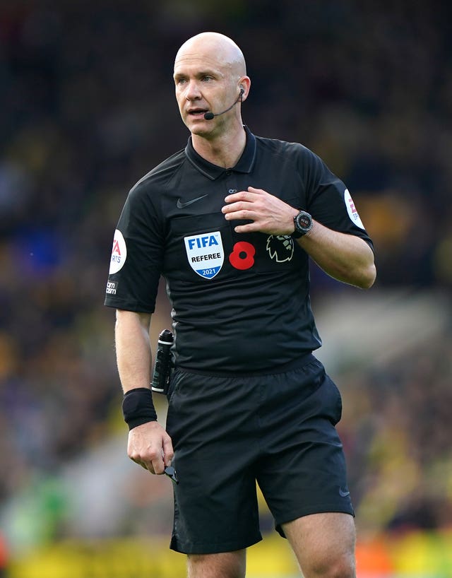 Anthony Taylor, pictured, and Michael Oliver are the two English referees selected for the World Cup finals