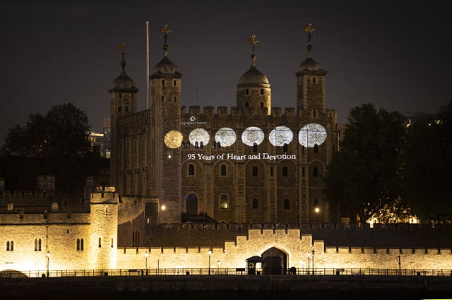 Royal Mint Queens 95th Birthday Projection