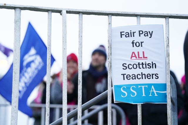 Teachers on strike