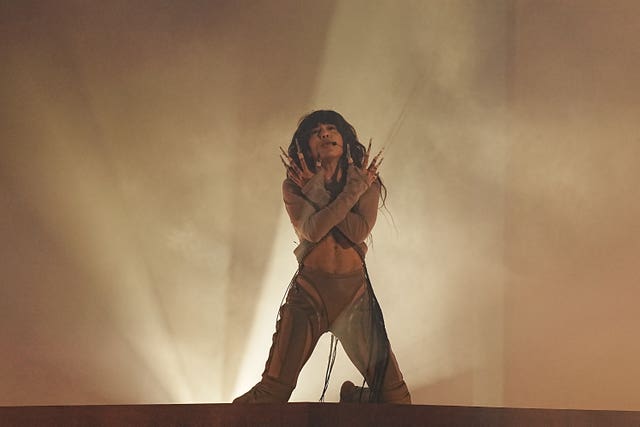 Swedish entrant Loreen during the dress rehearsal for the Eurovision Song Contest final at the M&S Bank Arena in Liverpool 