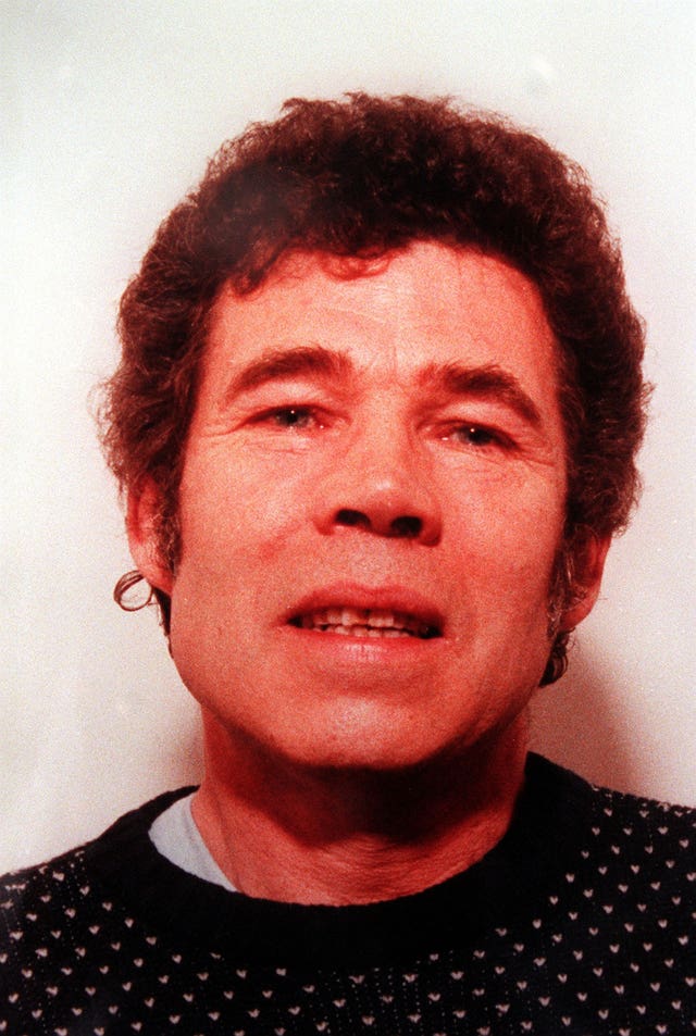 Serial killer Fred West killed himself in prison while awaiting trial for murder (Police handout/PA).