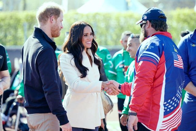 Harry and Meghan meet competitors