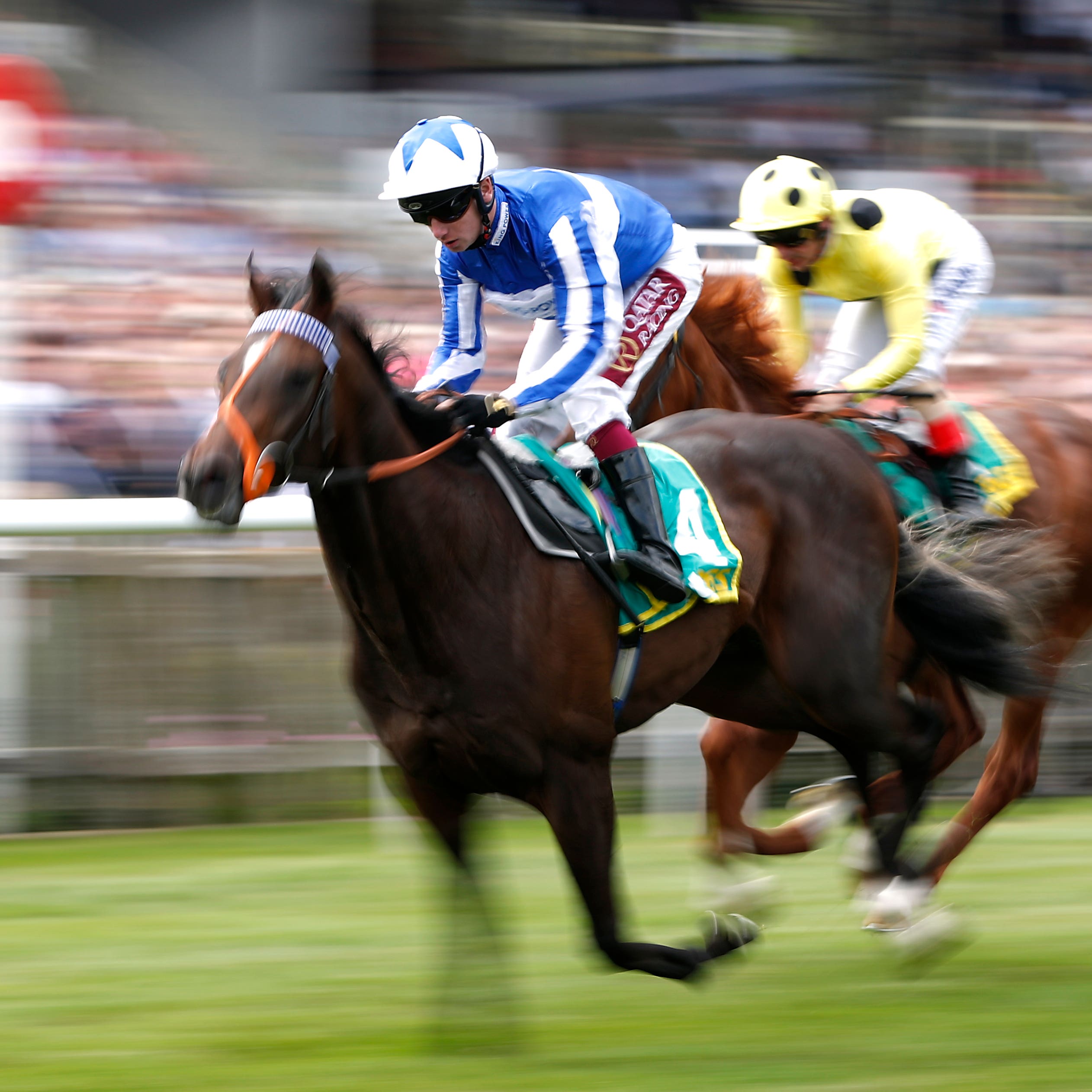 Mystery Power runs in the Vintage Stakes at Goodwood