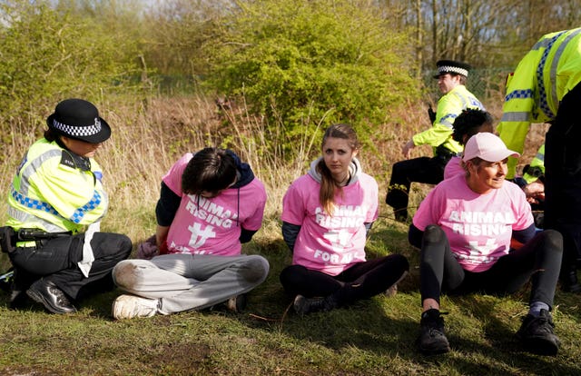 Protesters caused the Grand National to be delayed in April