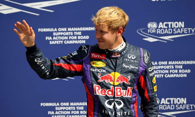 The feat meant Vettel was the youngest to win four titles