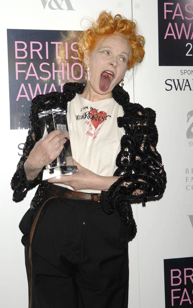 Vivienne Westwood at the British Fashion Awards