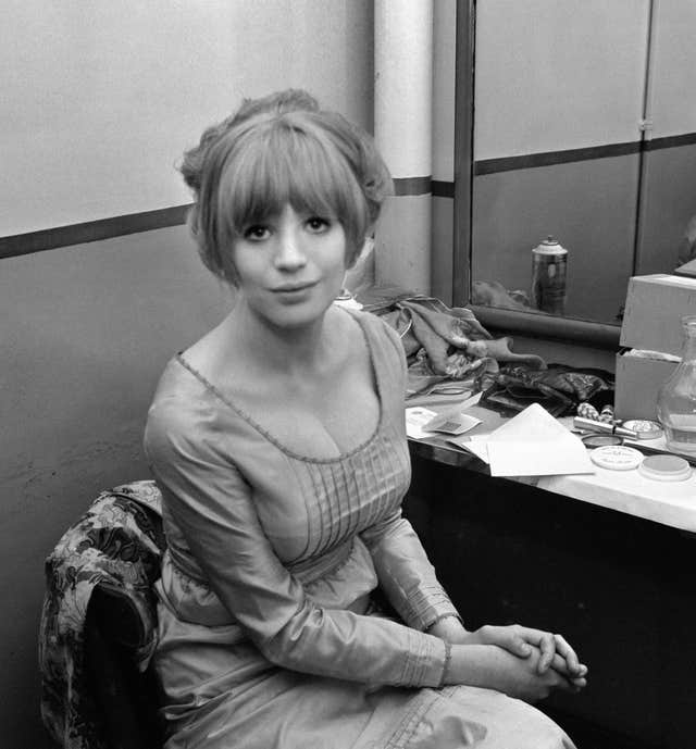 Marianne Faithfull at the British Song Contest Festival at Brighton in 1965