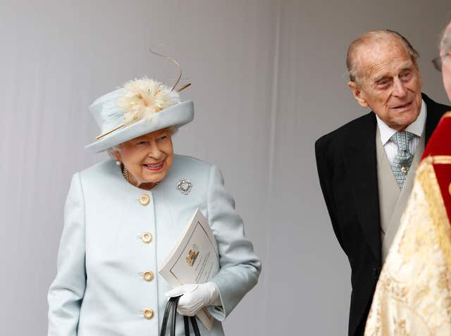 The Queen and the duke at Princess's Eugenie's wedding 