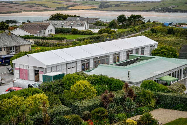 The specially-built restaurant (Ben Birchall/PA)