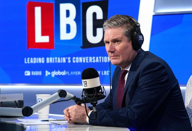 Keir Starmer phone-in on LBC