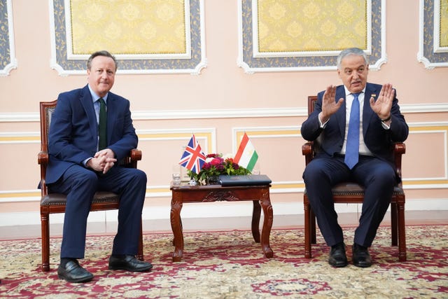 Cameron visit to Central Asia – Day 1