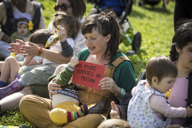 No Babies Behind Bars protest