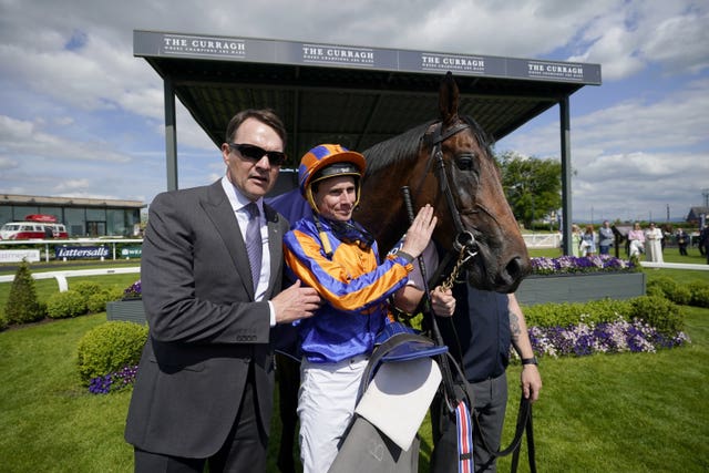 Aidan O'Brien and Ryan Moore with Paddington