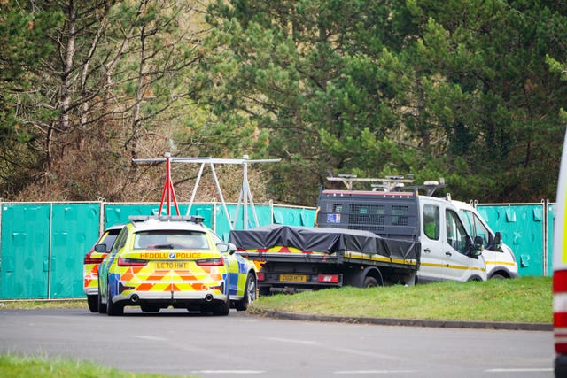 Police have closed off parts of the A48(M) following the crash (Ben Birchall/PA)