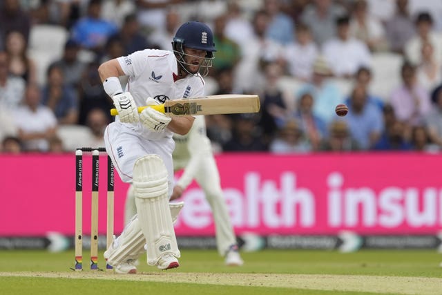 Ben Duckett in batting action for England