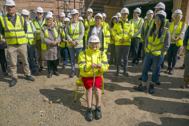 Dorothea Barron in a hi-vis jacket