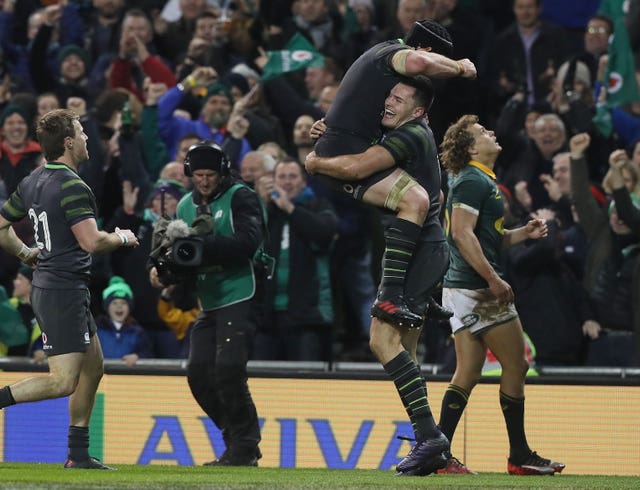 Ireland's last meeting with South Africa was a 38-3 win in 2017