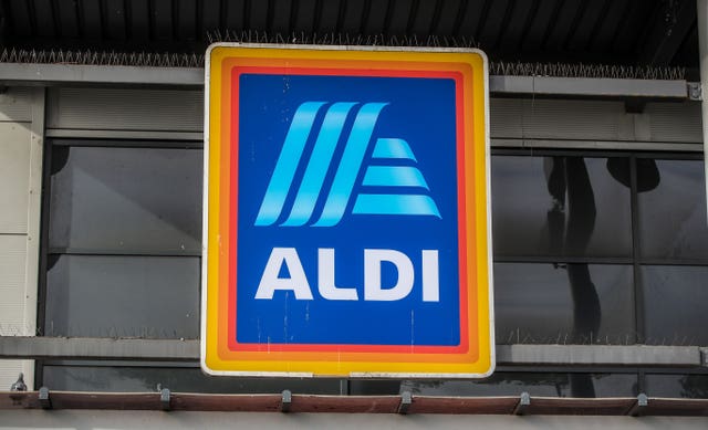 Signage at an Aldi store in Marsh Lane Bootle, Liverpool