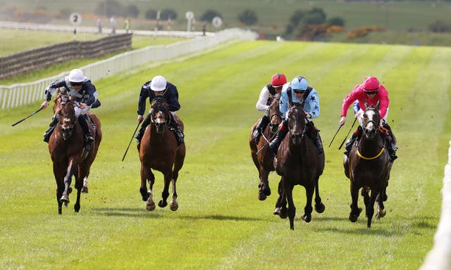 Piz Badile (right) finished third in the Curragh's Mooresbridge Stakes 