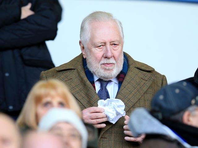 Lord Hattersley in the crowd watching Sheffield Wednesday