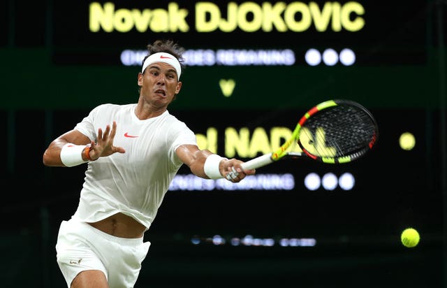 Rafael Nadal gave his all in a high-octane battle