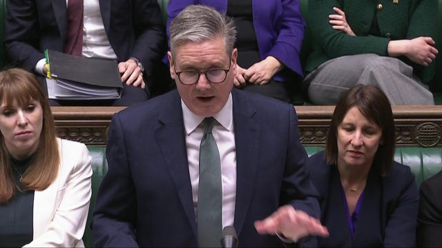 Sir Keir Starmer addresses the Commons