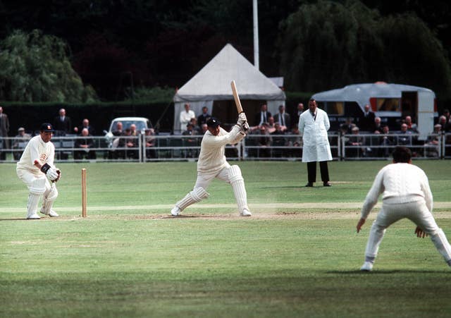 England batsman Colin Cowdrey in action for Kent 