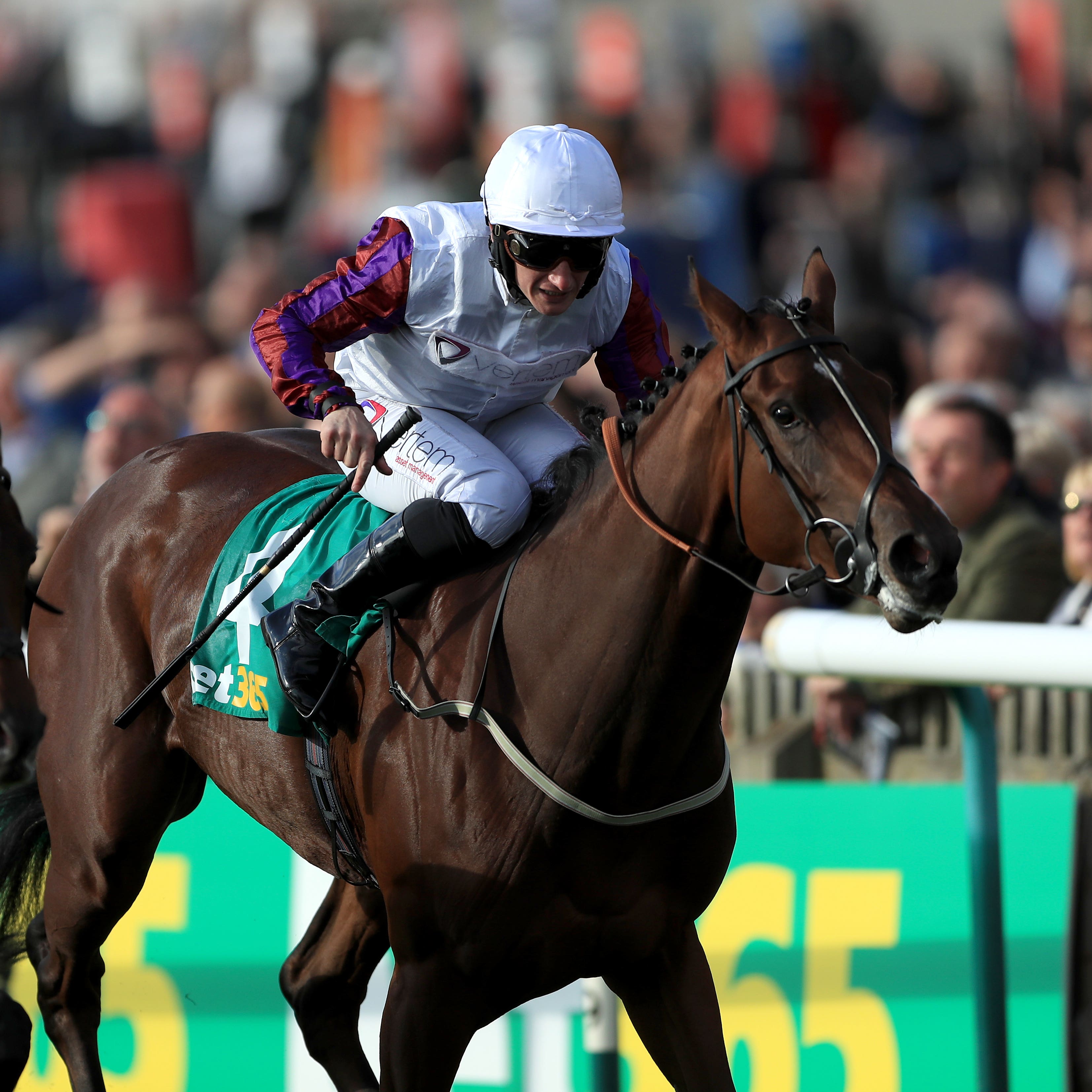 Laurens on her way to winning the Fillies' Mile last season