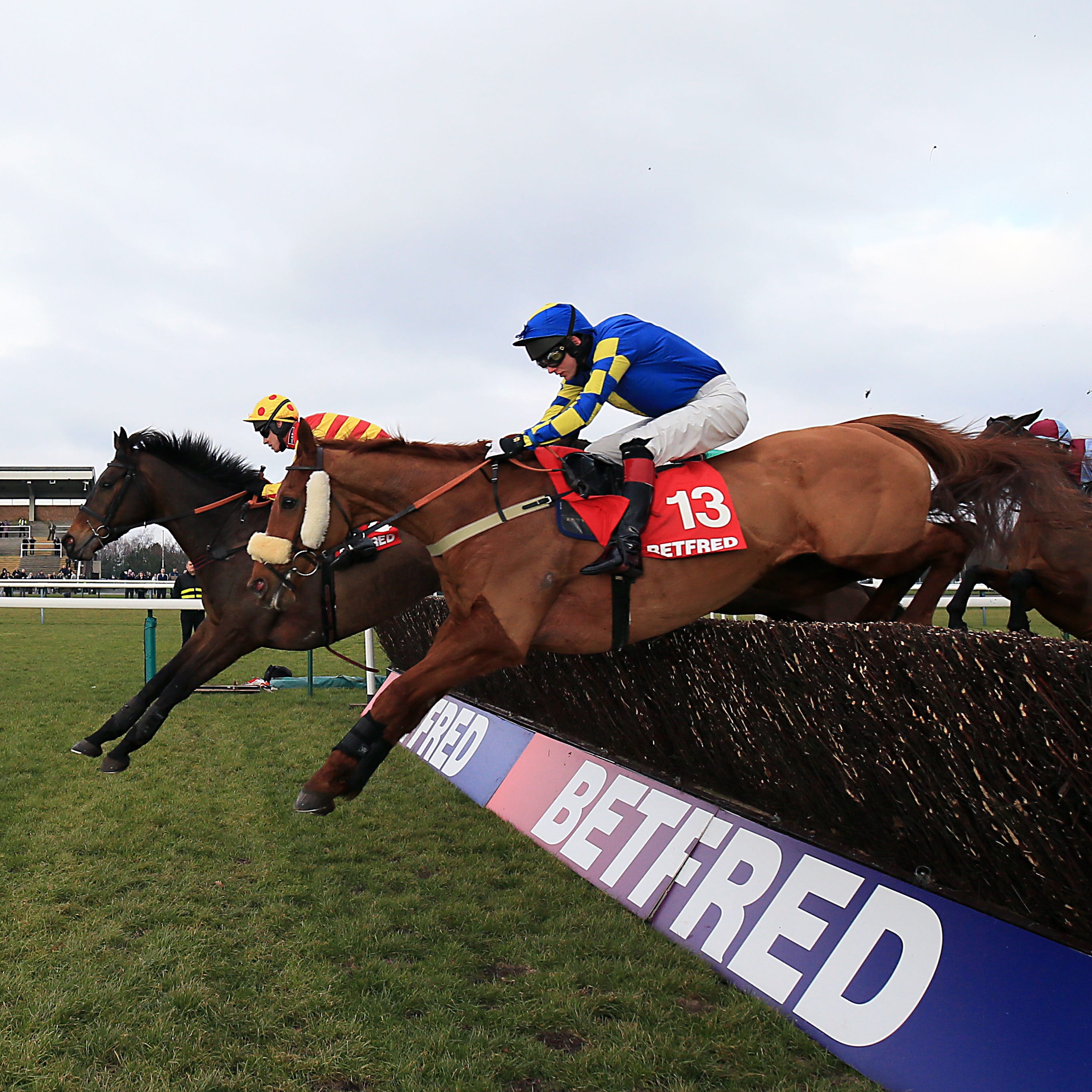 Harry The Viking (near side) won the Borders National last time out